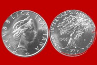 ANNO INTERNAZIONALE DELLA PACE 1986 MONETA 500 LIRE D'ARGENTO INCASTONATA IN PORTACHIAVI GIOIELLO UNICO