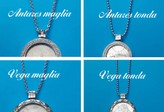 UNITA' D'ITALIA CONIO 1961 PENDENTE MONETA 500 LIRE D'ARGENTO CON COLLANA 90 CM.