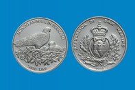 MONDO ANIMALE IN PERICOLO 1996 MONETA D'ARGENTO 5000 LIRE  IN PORTACHIAVI GIOIELLO