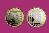 ALBERTO SORDI 2022 MONETA 5 EURO CUPRONICHEL INCASTONATA IN PORTACHIAVI GIOIELLO