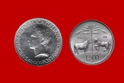 VIRGILIO CONIO 1981 MONETA 500 LIRE D'ARGENTO INCASTONATA IN PORTACHIAVI GIOIELLO UNICO