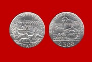 ANTONIO VIVALDI CONIO 1991 MONETA 500 LIRE D'ARGENTO INCASTONATA IN PORTACHIAVI GIOIELLO UNICO